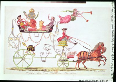 Departure of the Three Orders for Versailles, 3rd May 1789 by French School